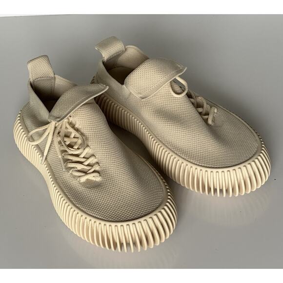 NIB $920 Bottega Veneta Men\'s Tech Knit Cane Sugar Sneakers 8 US (41 Eu) 690112 main image 9